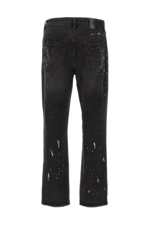 Джинсы «P011 Knee Slit Paint» Черный P011BRKS526BLACK