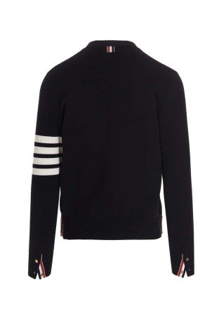 '4 bar' cardigan Blue