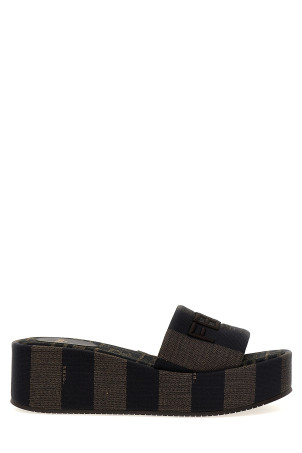 'Fendi Sunshine' sandals Brown