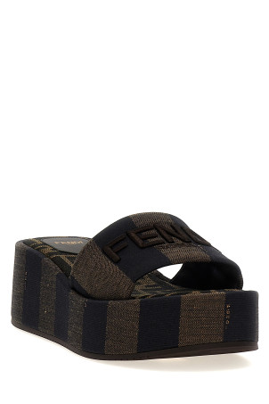 'Fendi Sunshine' sandals Brown