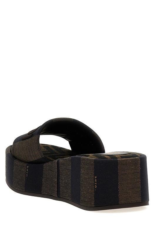 Сандалии «Fendi Sunshine» Коричневые 8R8515AORHF1P95