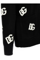 Жаккардовый кардиган с логотипом Черно-серый DOLCE & GABBANA FXJ36TJCVYWN0004