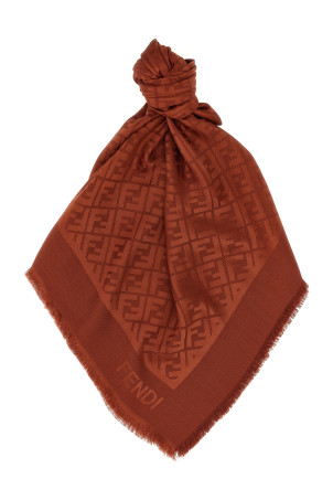 Шаль FF Коричневая FENDI FXT069AJW7F1G1U