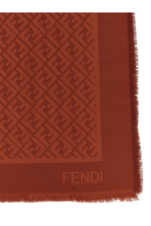 Шаль FF Коричневая FENDI FXT069AJW7F1G1U