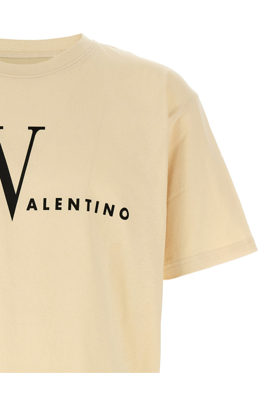 Valentino Garavani «Made In Valentino» футболка бежевого цвета V3MG16PBAQQT3