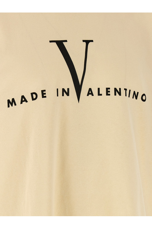 Valentino Garavani «Made In Valentino» футболка бежевого цвета V3MG16PBAQQT3