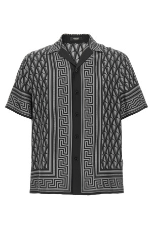 'V Greca' shirt Gray