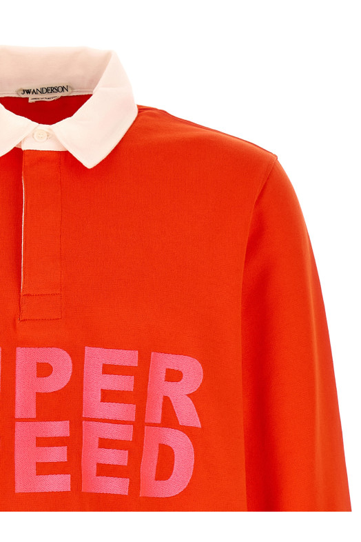 'Super Speed' polo shirt Red