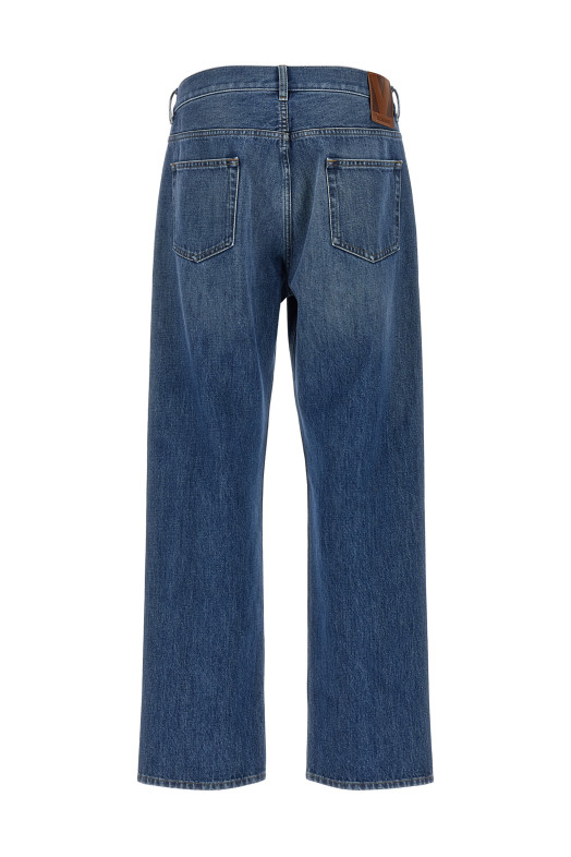 Джинсы Valentino Garavani с пятью карманами Синие V3DE05EB6M558