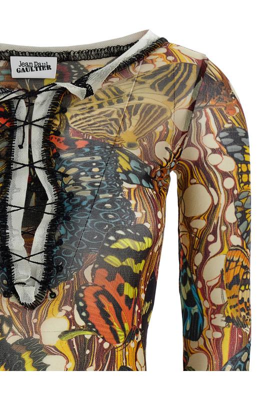 'Re-edition - The Yellow Butterfly' cardigan Multicolor