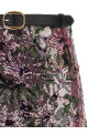 'Floral Sequin Mini' skirt Pink