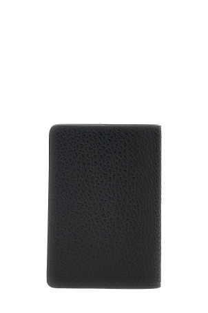 'Four Stitches' passport holder Black