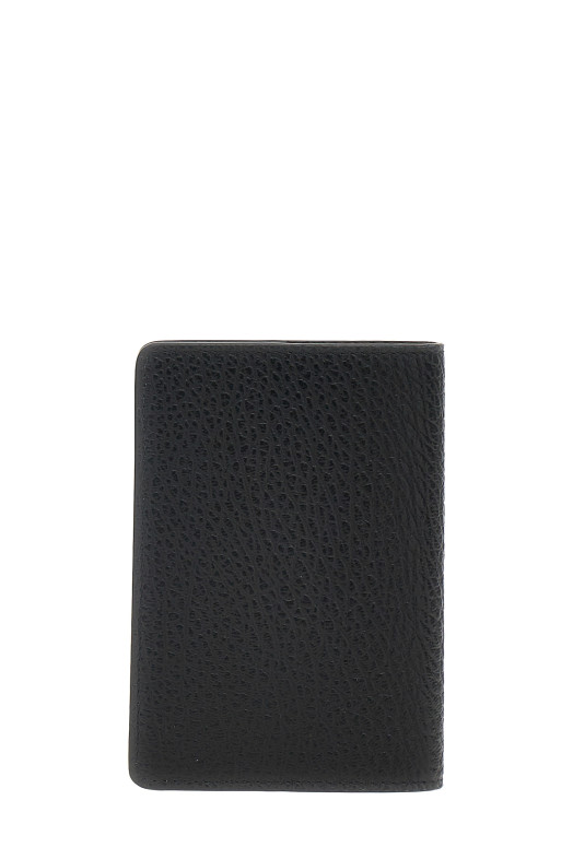 'Four Stitches' passport holder Black