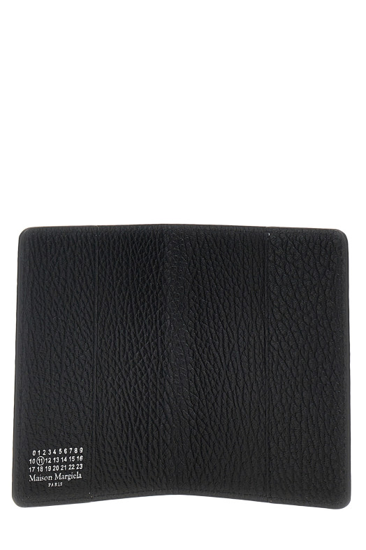 'Four Stitches' passport holder Black