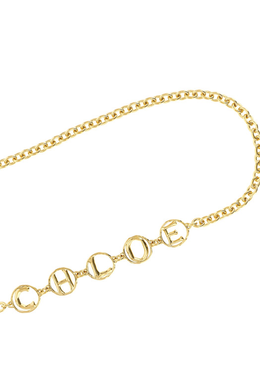 «Chloé Script» ювелирный пояс, золотой CH26SBJ01CB79DC