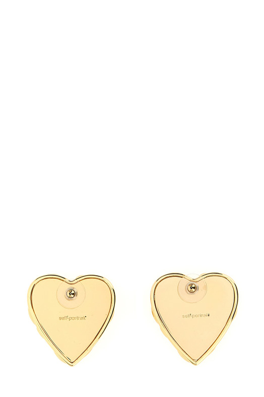 'Embellished Heart' earrings Gold