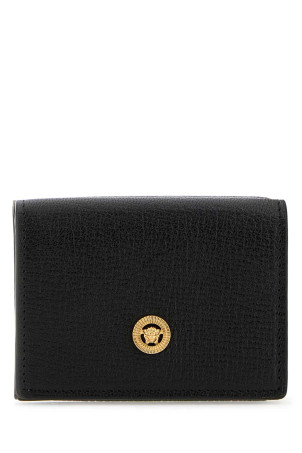 Black leather Medusa Biggie wallet VERSACE (10114561A10544)