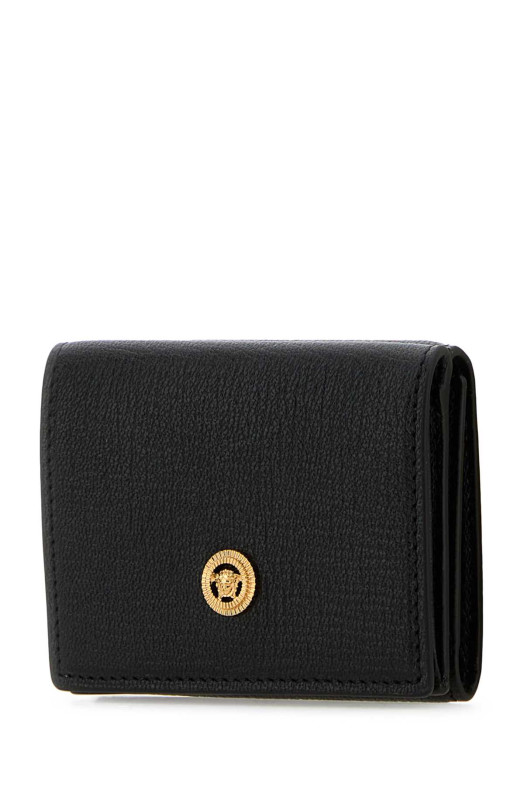 Black leather Medusa Biggie wallet VERSACE (10114561A10544)
