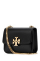 Black leather small Eleanor shoulder bag TORY BURCH (166169)