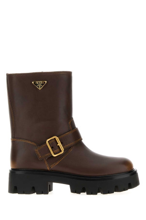 Brown leather boots PRADA (1U187OF050DFW)