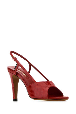 Red leather sandals MIU MIU (5X547EF0850XP)