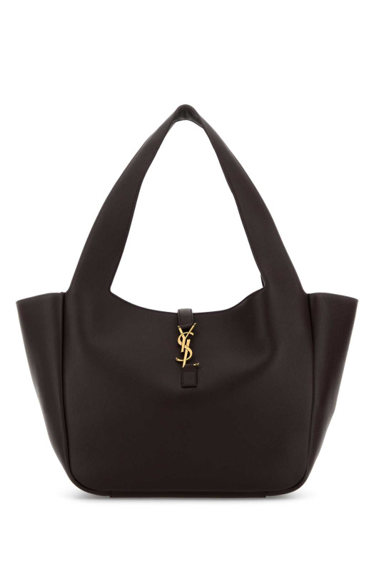 Сумка через плечо Le 5 Ã 7 Bea из сливовой кожи SAINT LAURENT (763435AAAUQ)