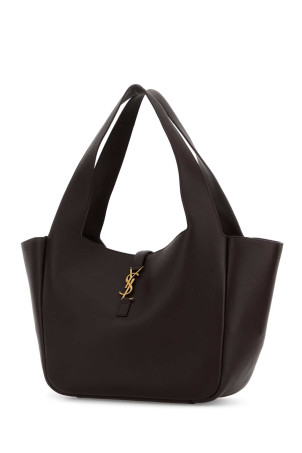 Сумка через плечо Le 5 Ã 7 Bea из сливовой кожи SAINT LAURENT (763435AAAUQ)