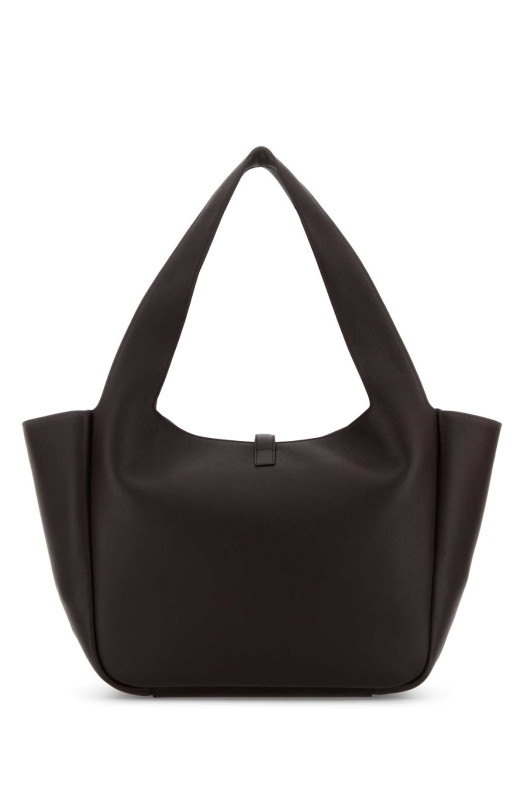 Сумка через плечо Le 5 Ã 7 Bea из сливовой кожи SAINT LAURENT (763435AAAUQ)