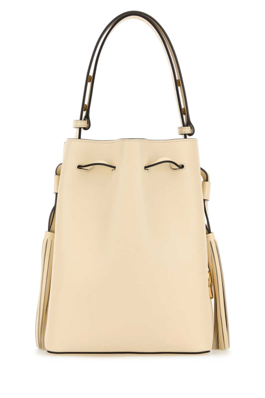 Ivory leather VLogo Signature bucket bag VALENTINO GARAVANI (7W2B0R99HHL)