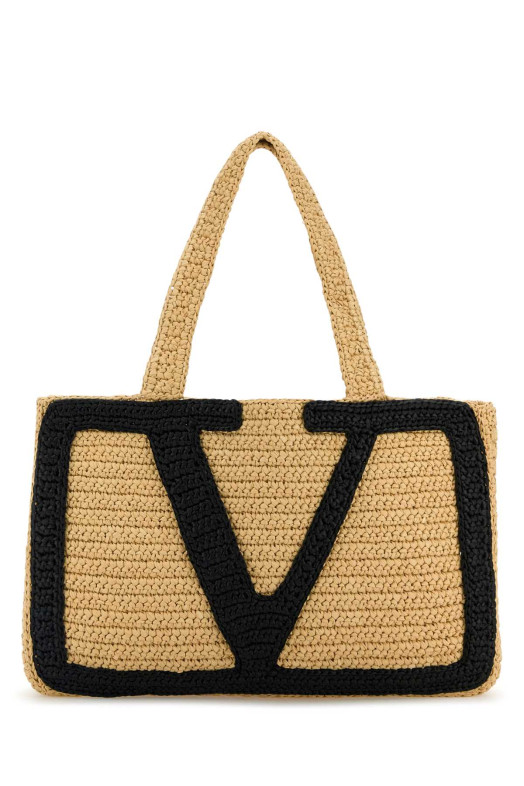 Raffia large Viva Superstar shopping bag VALENTINO GARAVANI (7W2B0S10QET)