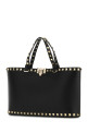 Black leather Rockstud handbag Black VALENTINO GARAVANI (7W2B0S20VSF)