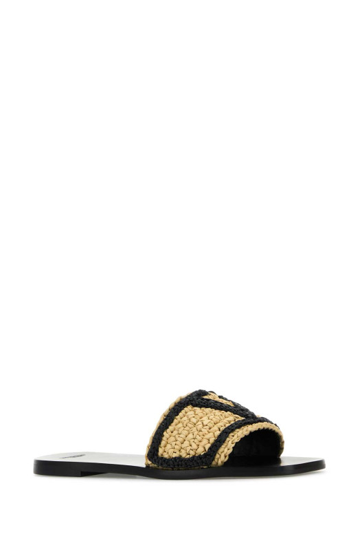 Raffia VLogo Signature slippers VALENTINO GARAVANI (7W2S0LK2FUK)