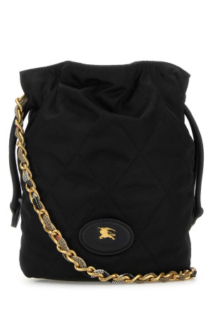 Black canvas Horseshoe bucket bag Black BURBERRY (8118449)