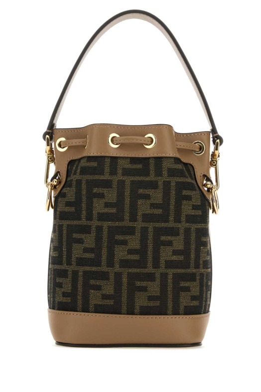 Embroidered canvas Mon Tresor bucket bag FENDI (8BS093ALP3)