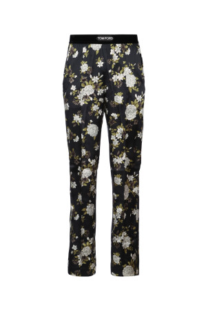 HENDRIX FLORAL ON STRETCH SILK SATIN PJ PANTS TOM FORD (PAW397FAP224)