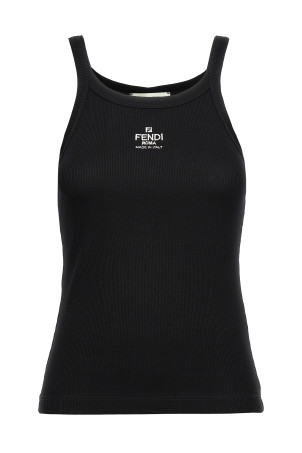 Майка с логотипом Черная FENDI FS7966ANQMF0GME