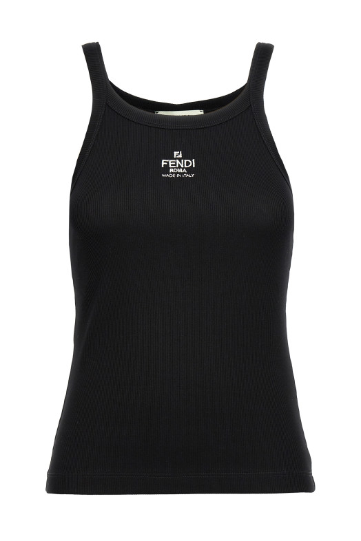 Майка с логотипом Черная FENDI FS7966ANQMF0GME