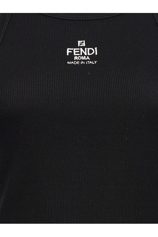 Майка с логотипом Черная FENDI FS7966ANQMF0GME
