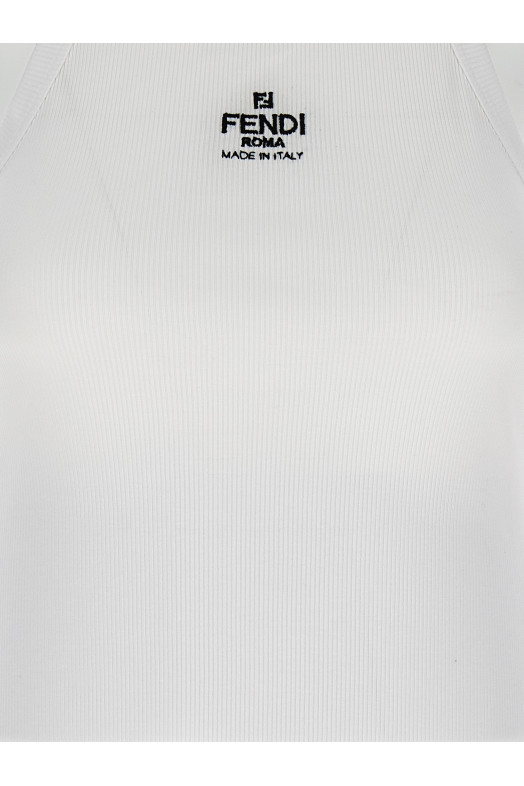 Верхний логотип Белый FENDI FS7966ANQMF0ZNM