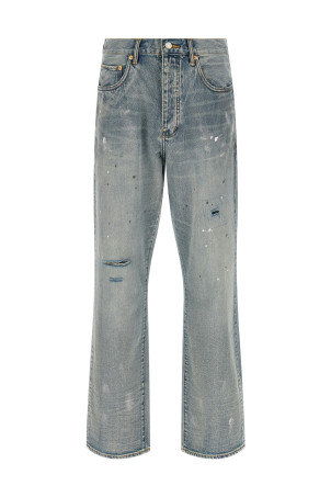 'P011 Vintage Slash Paint' jeans BLUE