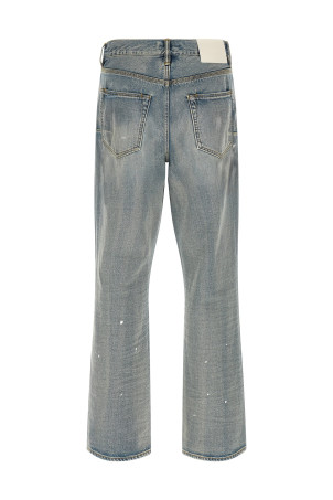 'P011 Vintage Slash Paint' jeans BLUE
