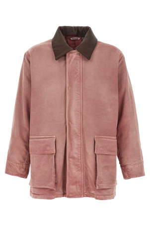 Removable collar jacket Pink