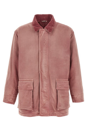 Removable collar jacket Pink