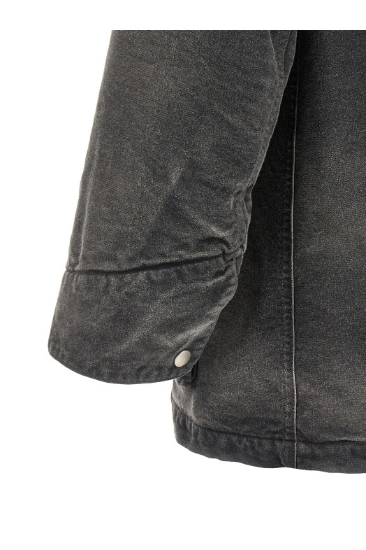 Куртка со съемным воротником Черная A25AB01CDFADEDBLACK