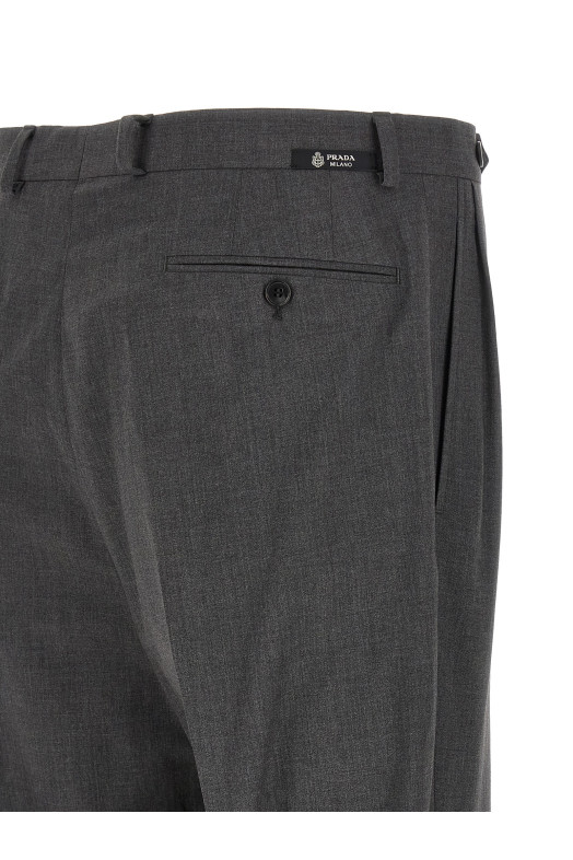 Брюки на заказ Серые PRADA UP0397SOOO18WVF0480