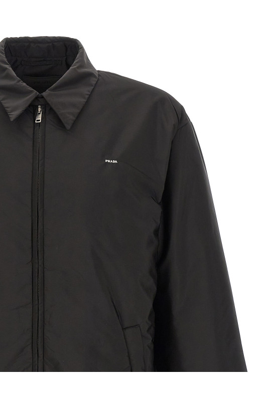Куртка из нейлона Черная PRADA SGD087SOOO1WQ9F0002