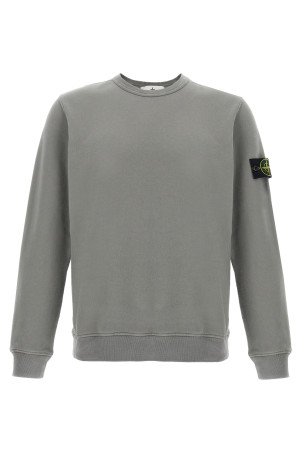 Logo badge cotton sweatshirt Gray