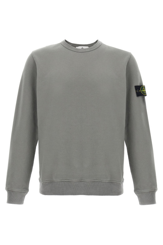Хлопковая толстовка с логотипом Серый STONE ISLAND K2S156100028S0A20V006B