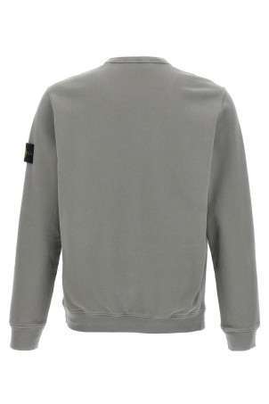 Logo badge cotton sweatshirt Gray