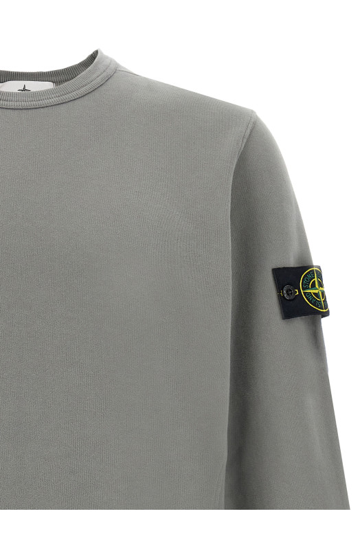Хлопковая толстовка с логотипом Серый STONE ISLAND K2S156100028S0A20V006B